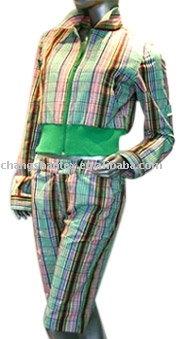 Ladies' Yarn Dyed Casual Suit